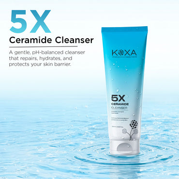 5X Ceramide Cleanser | pH Balanced Barrier Repair Face Wash