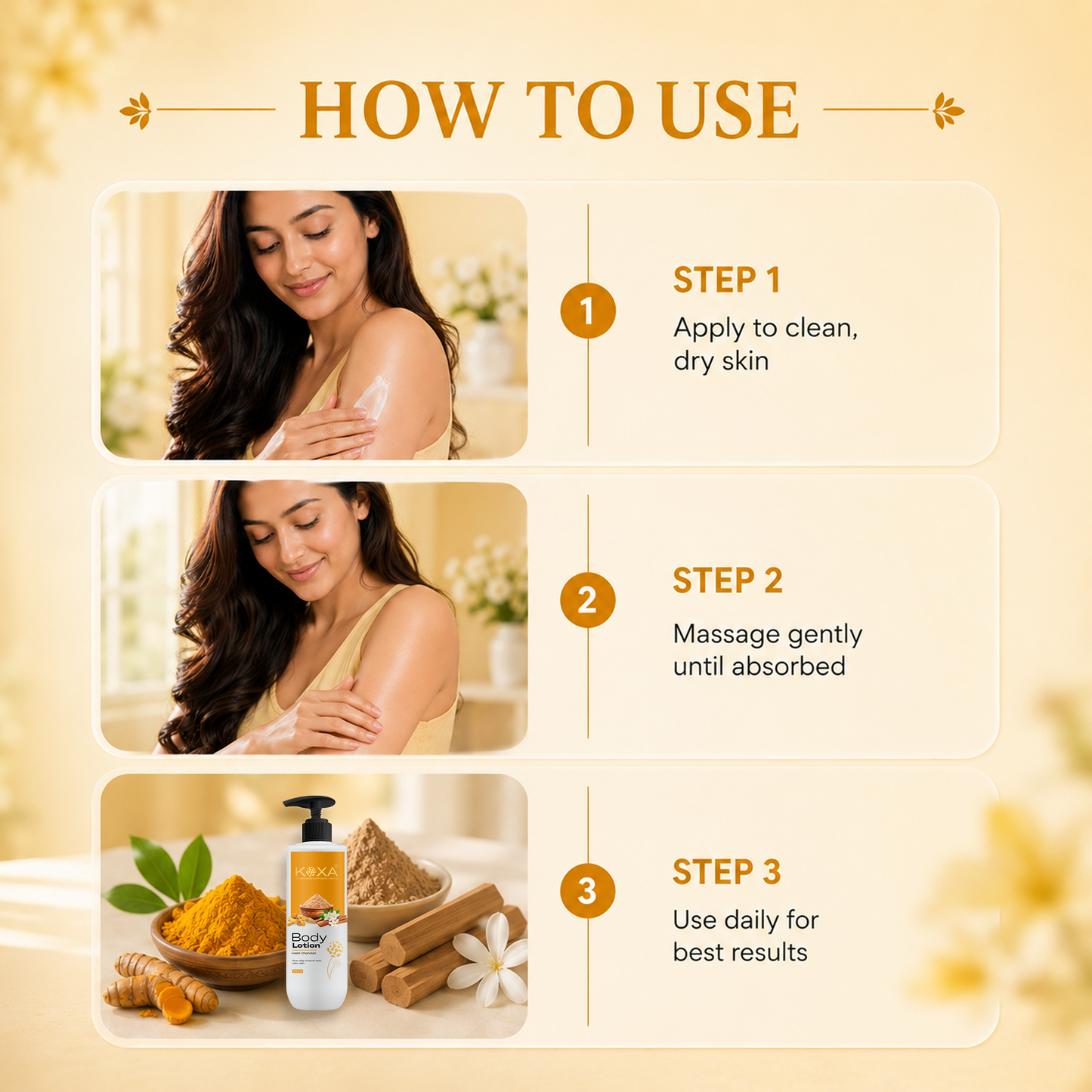 Sandalwood & Turmeric Body Lotion 250ml