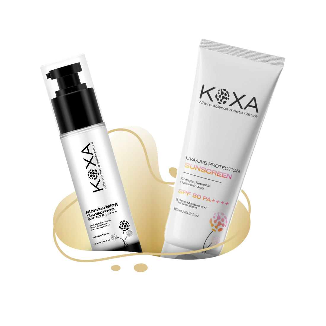 Best sunscreen for Indian skin no white cast 2026 — Koxa SPF 50 PA++++ sun protection range