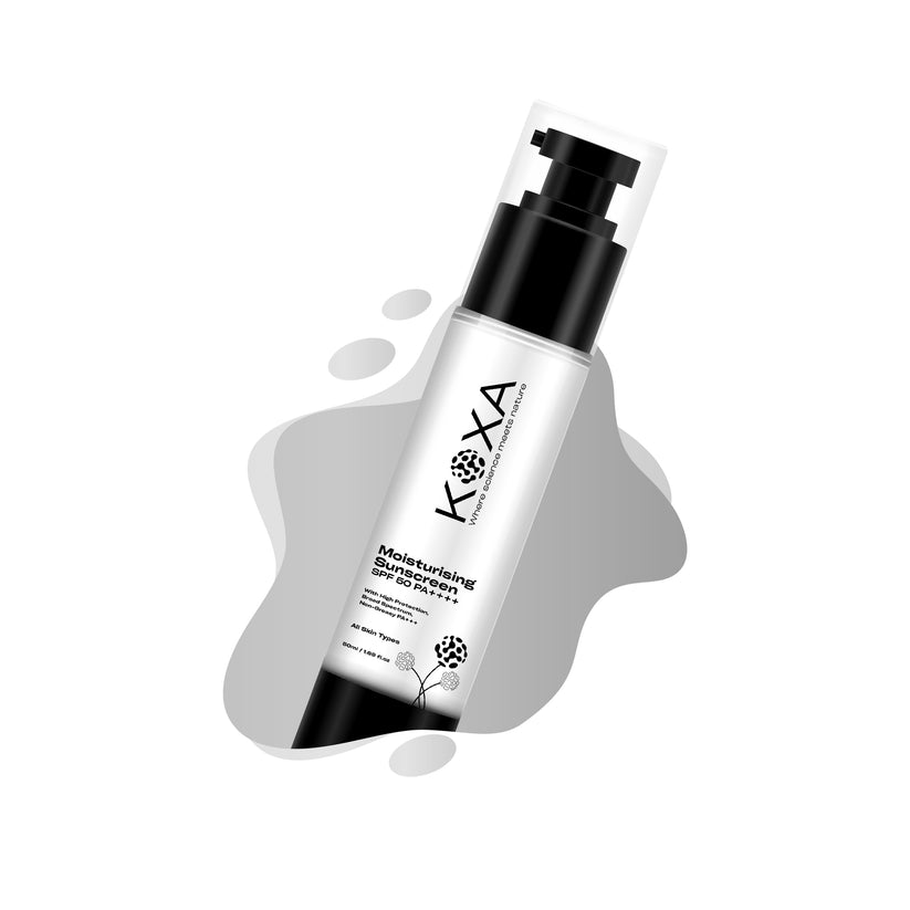 Koxa Moisturising Sunscreen SPF 50 for dry skin India summer no white cast