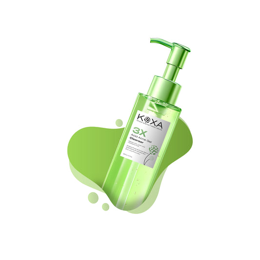 3X Acid Acne Gel Cleanser: Salicylic Acid & Cica for Active Acne