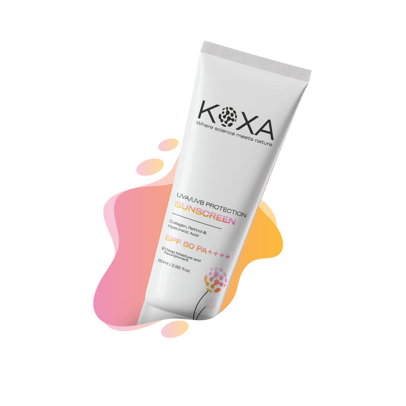 Koxa UVA UVB Protection Sunscreen SPF 50 no white cast for Indian skin