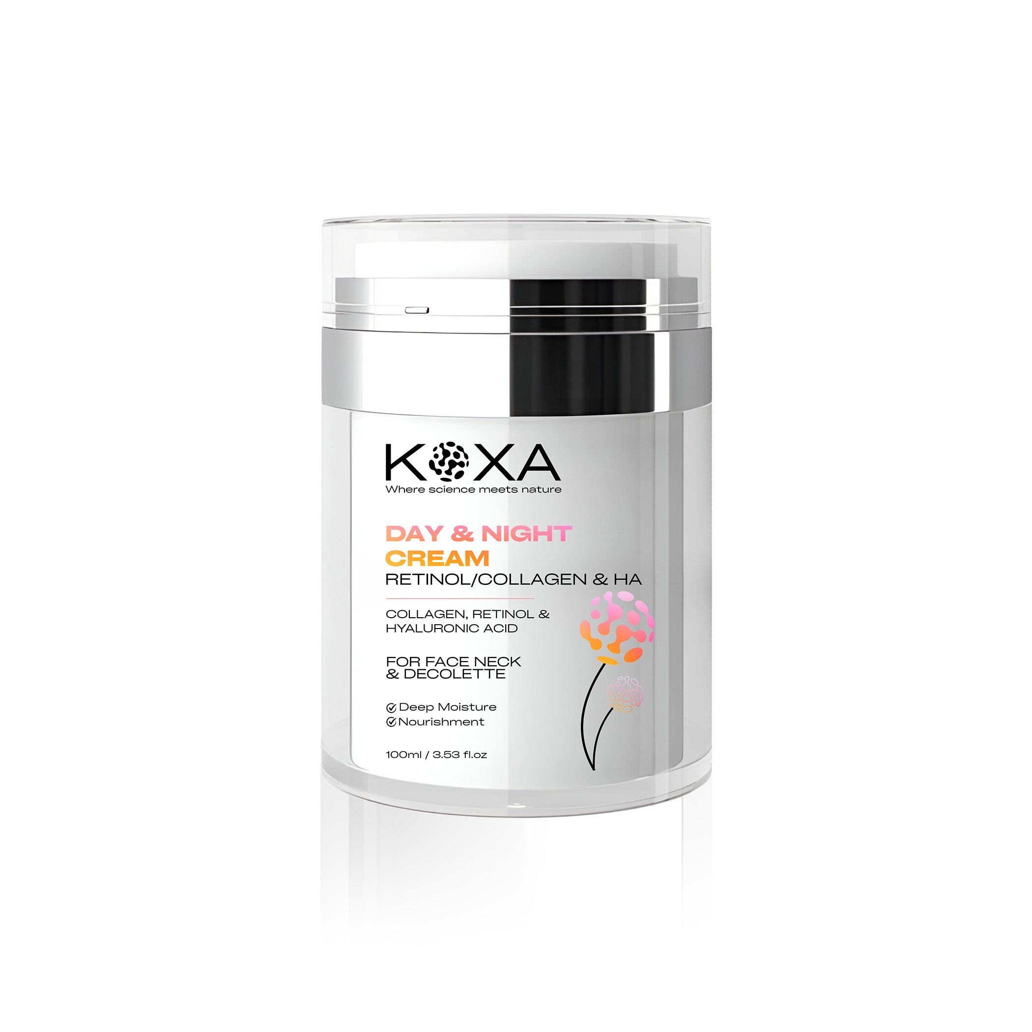 Day & Night Cream 100ml with Retinol, Collagen & Hyaluronic Acid