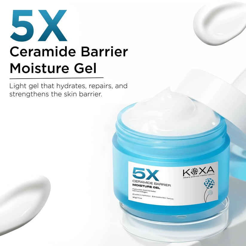 Koxa 5X Ceramide Barrier Moisture Gel — ceramide moisturizer for Indian skin lightweight gel