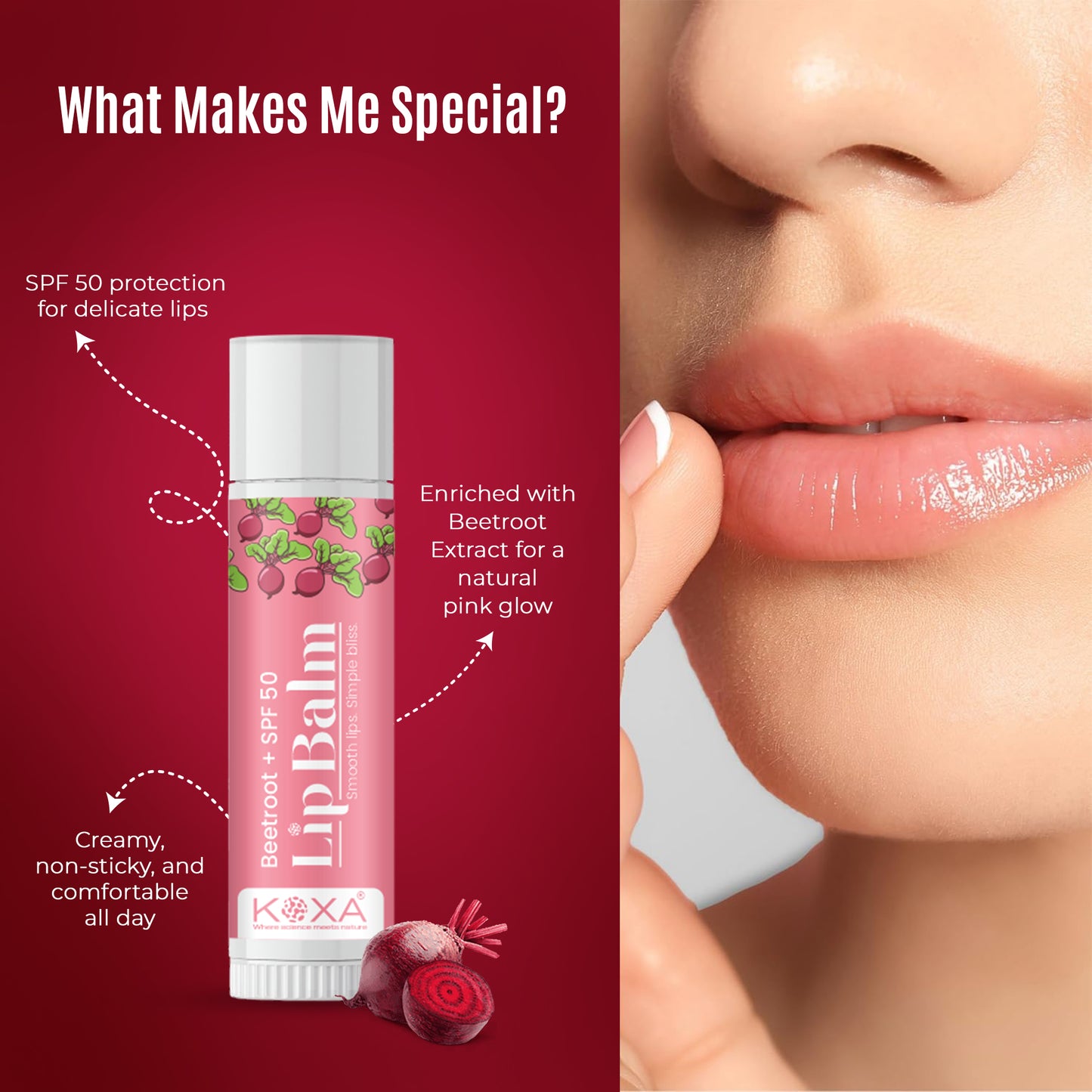 Lip Balm Beetroot + SPF 50
