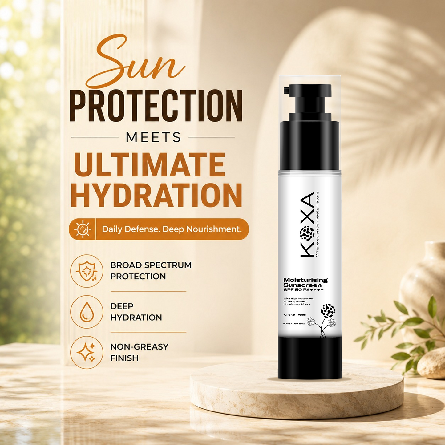 Moisturising Sunscreen SPF 50 PA++++ 50g