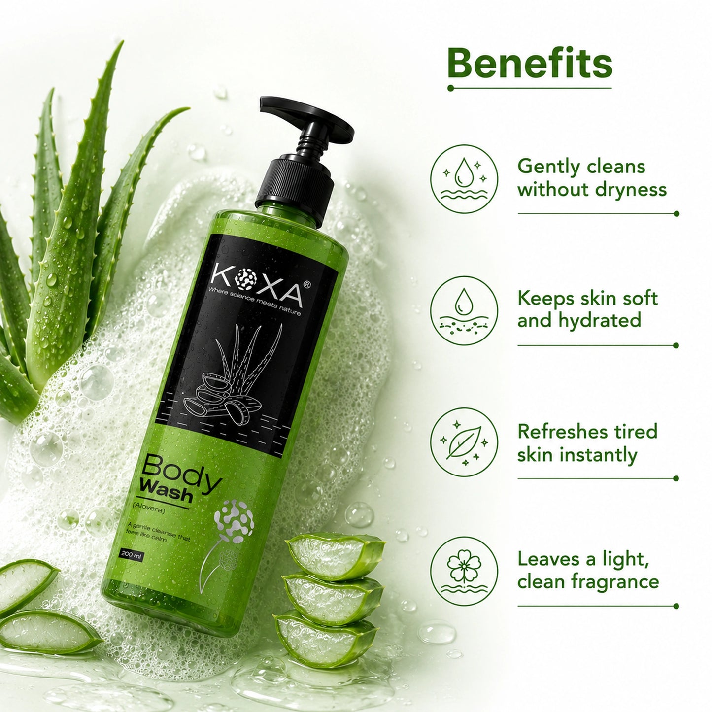 Aloe Vera Body Wash 200ml