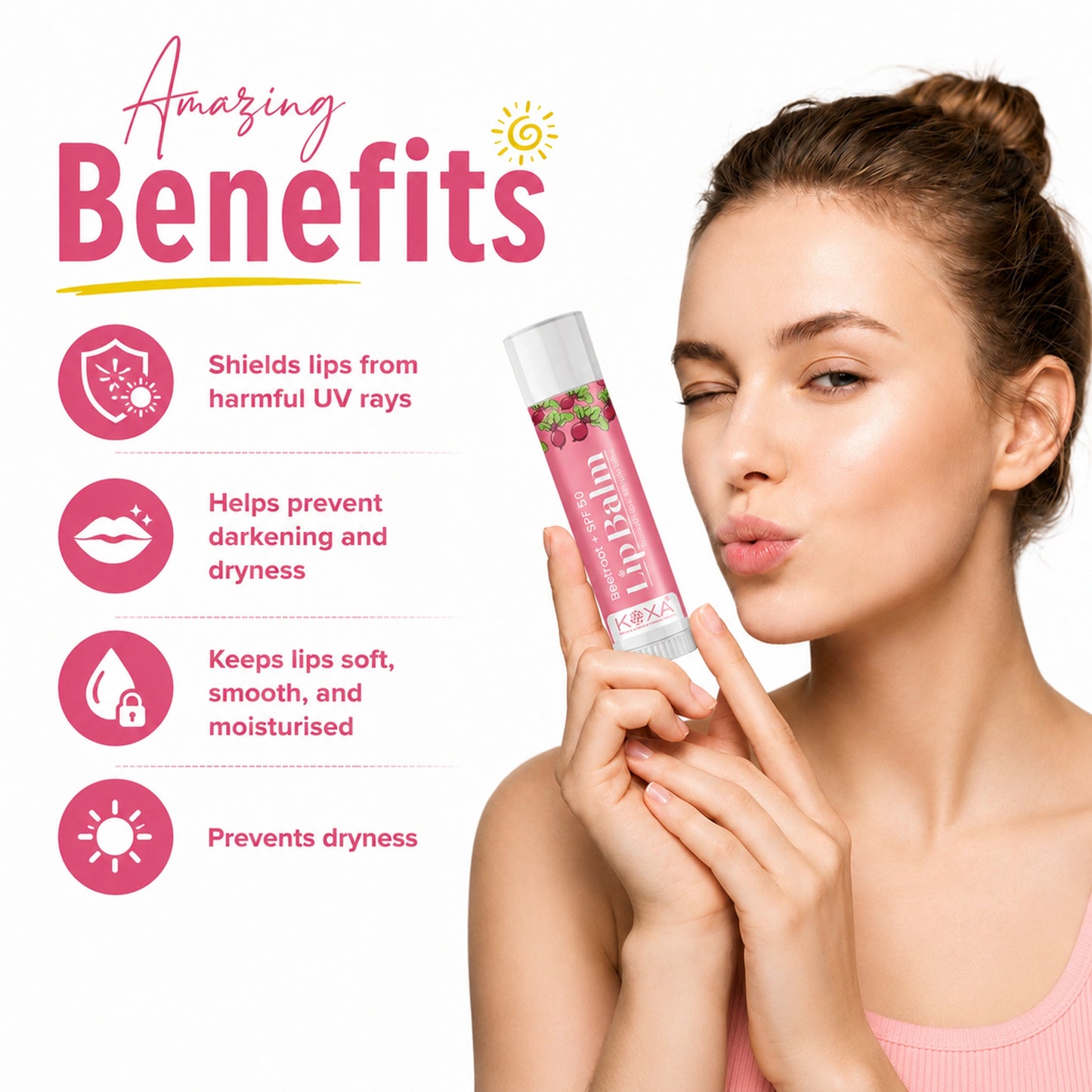 Beetroot Tinted Lip Balm SPF 50
