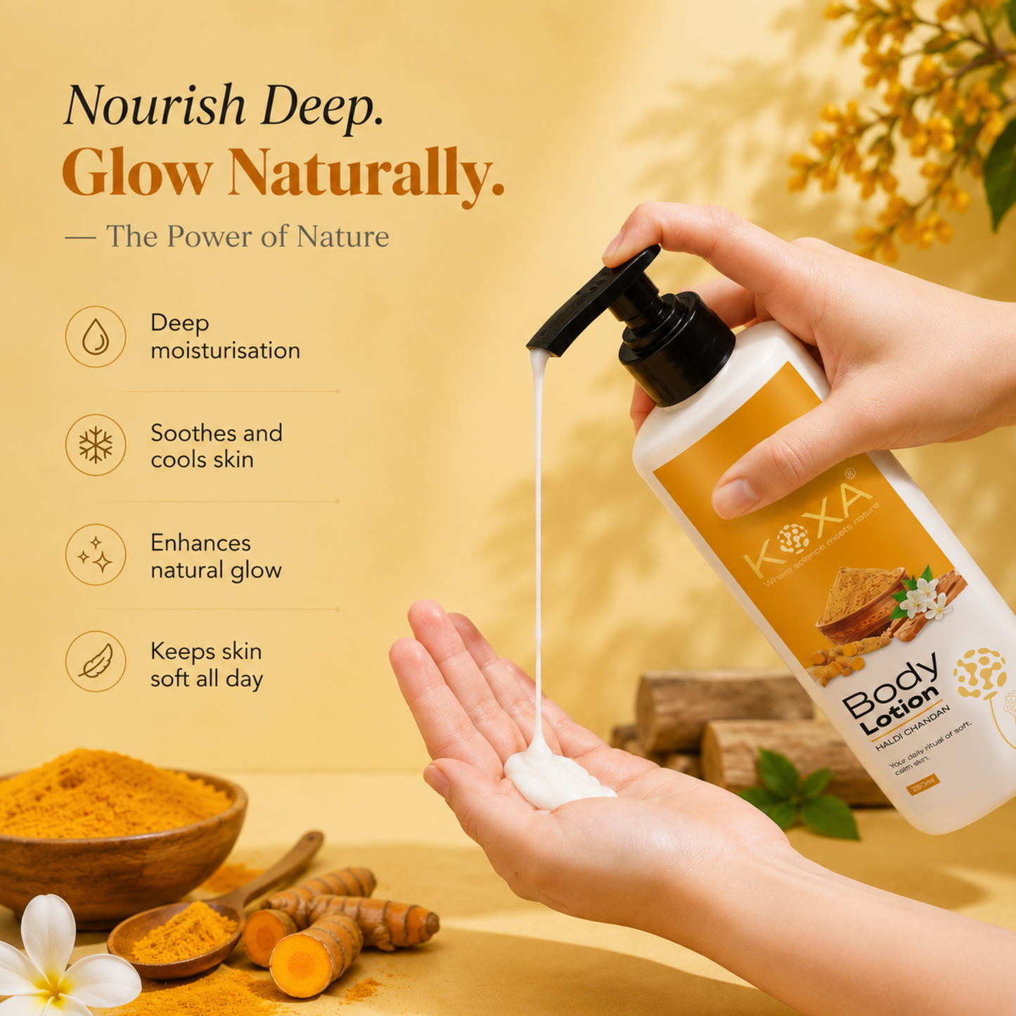 Sandalwood & Turmeric Body Lotion 250ml