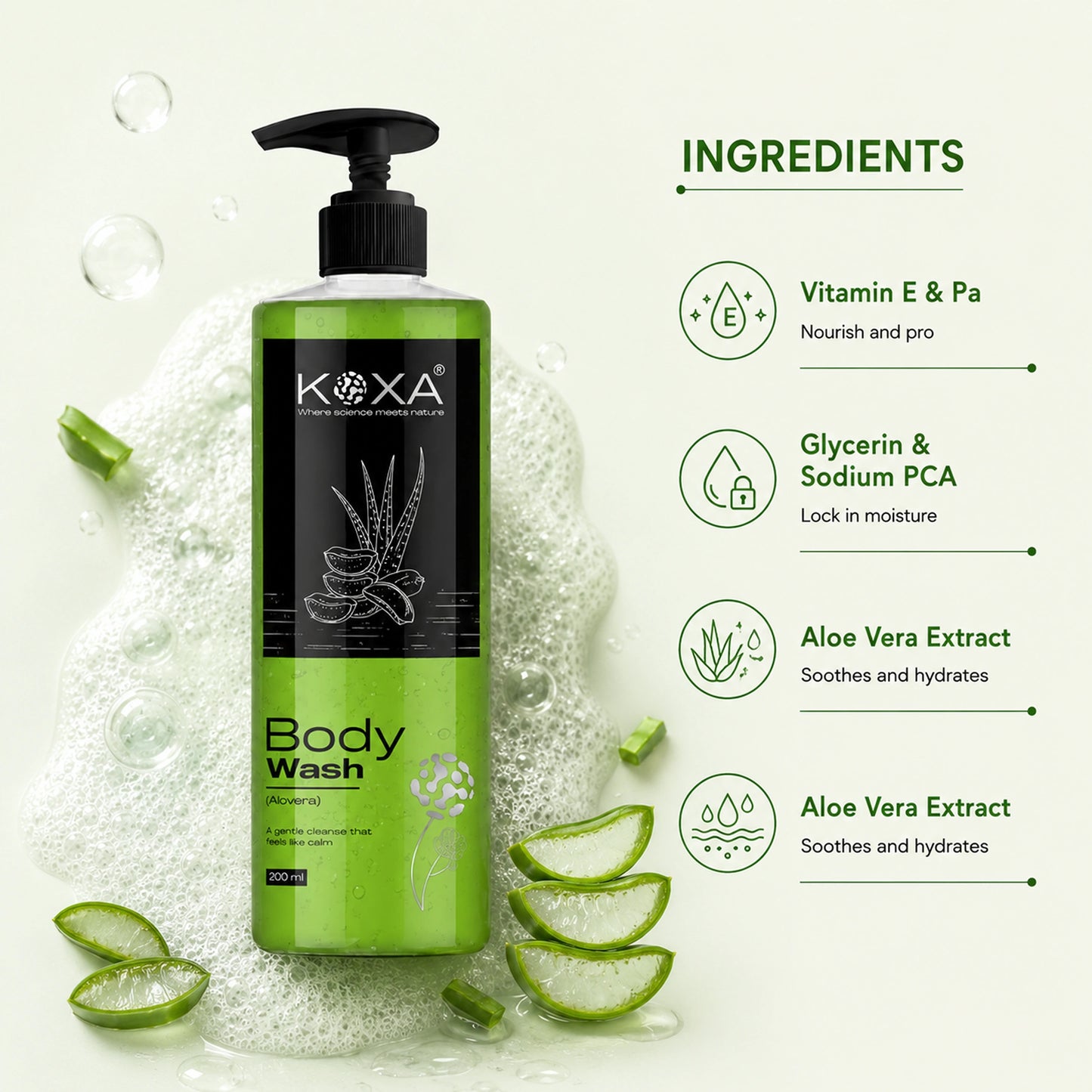 Aloe Vera Body Wash 200ml