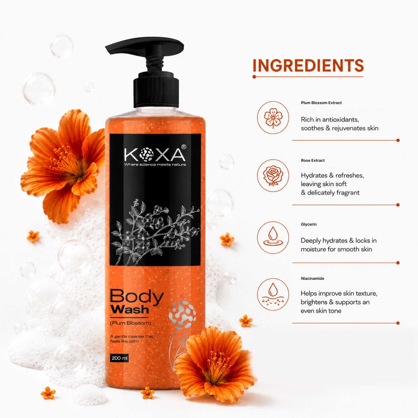 Plum Blossom Body Wash 200ml
