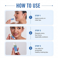 SPF 50 PA+++ Natural Lip Balm for Dry & Discolored Lips