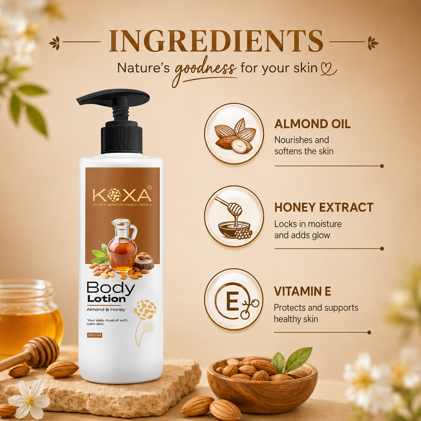 Almond & Honey Body Lotion 250ml