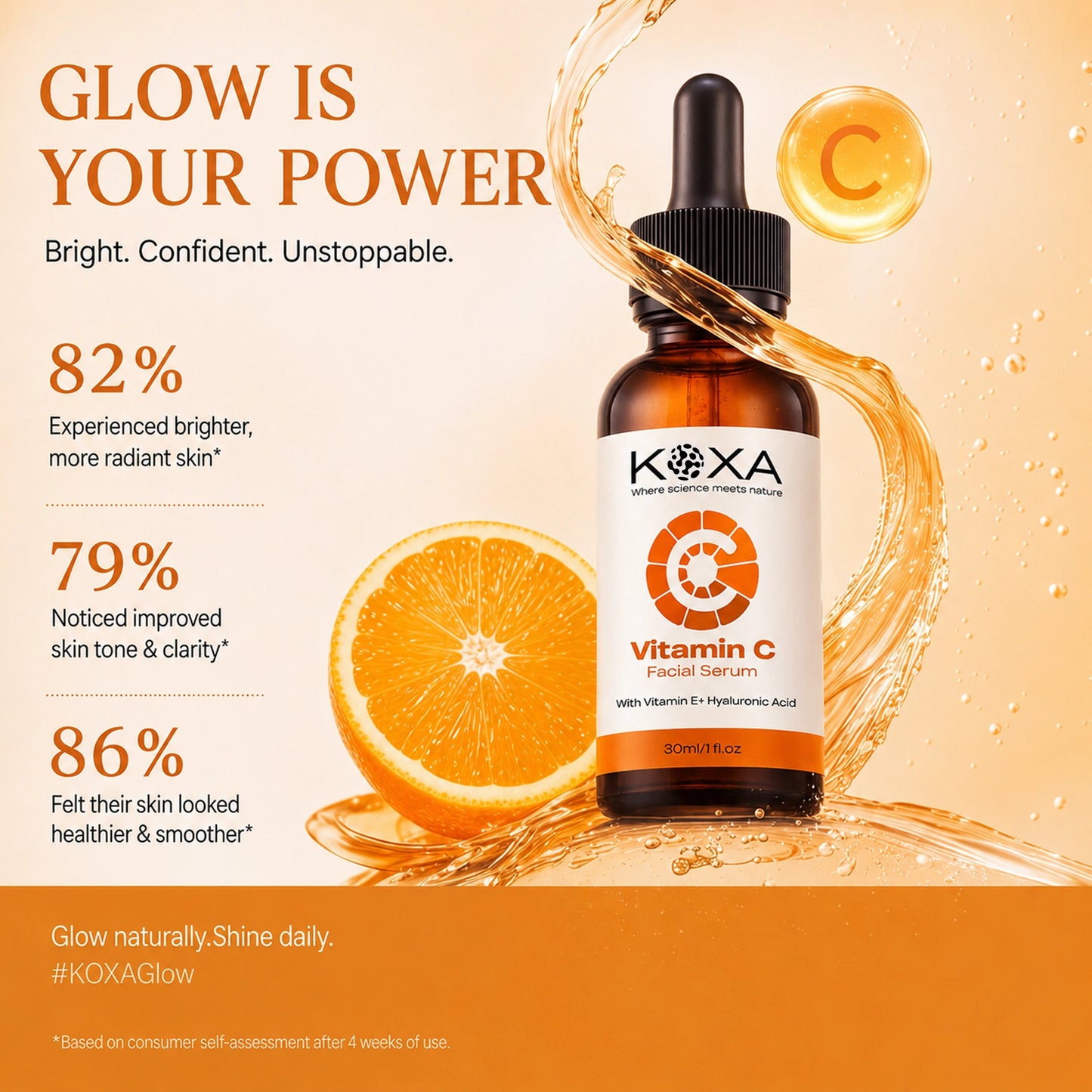 10% Vitamin C Face Serum For Triple Glow+++