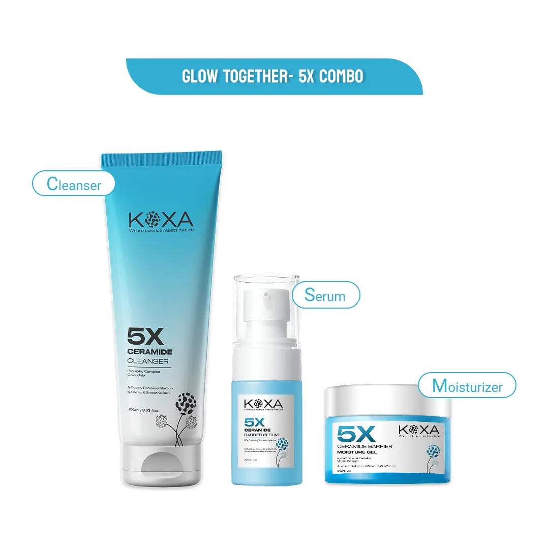 KOXA Ceramide Barrier Repair Kit – Cleanser, Serum & Moisturizer